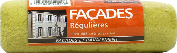 Manchon pour rouleau de peinture Façades Régulières et Ravalement, adapté aux surfaces rugueuses