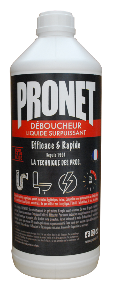 Déboucheur Canalisation Acide Light Flacon 1L