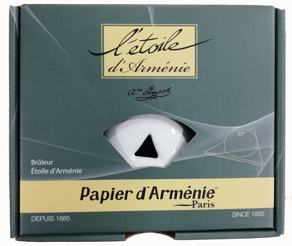 Brûleur, L'Étoile pour papier d'Arménie - Taupe, non verni - Papier d' Arménie (Paris)