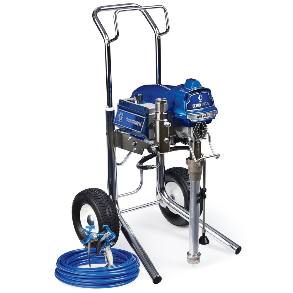 Pulvérisateur électrique sans air Ultra Max II 650 PC Pro Hi-Boy sur chariot pour applications de peinture professionnelles