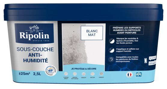 Sous-Couche Anti-Humidité Mat Pot 2.50L Blanc