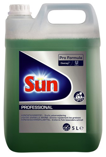 Liquide vaisselle mains Sun Pro 5L, grand format économique pour la cuisine