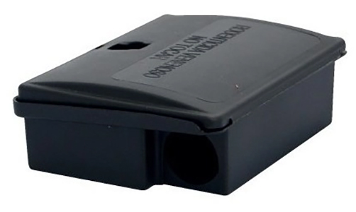 Boîte d'appâtage pour souris avec clé, sécurisée et résistante pour une utilisation extérieure.