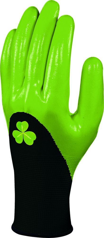 Paire de Gants Spécial Récolte Tricot Enduit Vert sur Carte