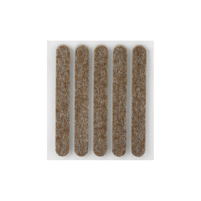 Feutres en Laine Adhésif Marron (x5)