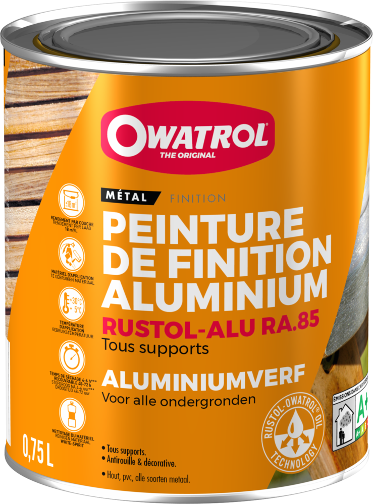Peinture de Finition Rustol Alu RA.85 0.75L