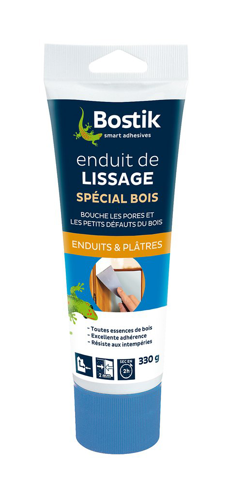 Enduit de lissage spécial bois pâte tube 330g