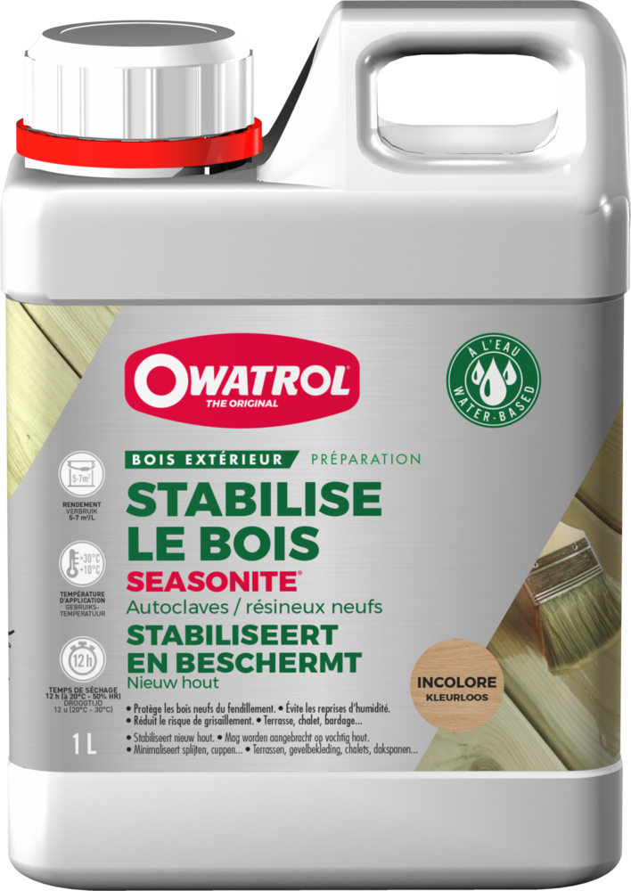 Seasonite Stabilisateur Bois Extérieurs Incolore 1L