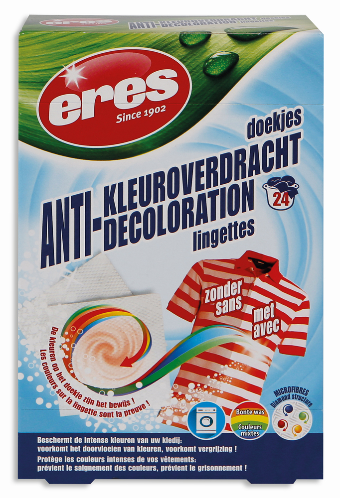 Lingettes Anti-Décoloration Boite de 24