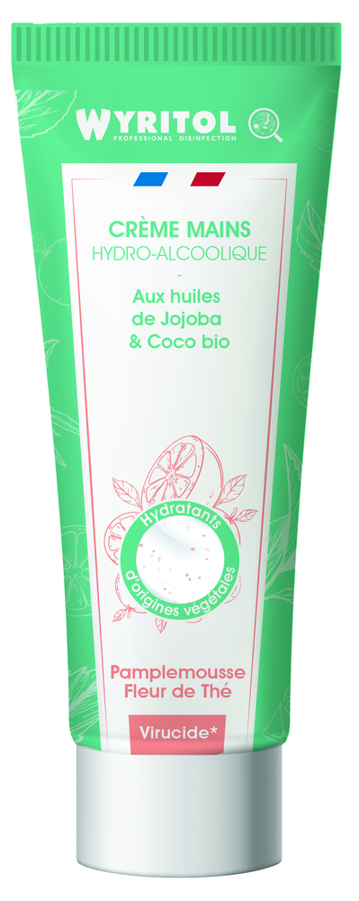 Crème Hydro-Alcoolique Pamplemousse Fleur de Thé Tube 75ml
