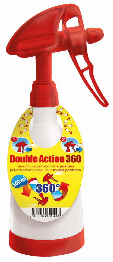 Pulvérisateur à Main Réversible Double Action 360° 500 ml