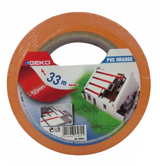 Adhésif Réparation PVC Orange 50 mm x 33 m