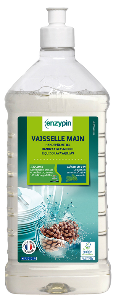 Enzypin Vaisselle Main résine de Pin biodégradable 1L