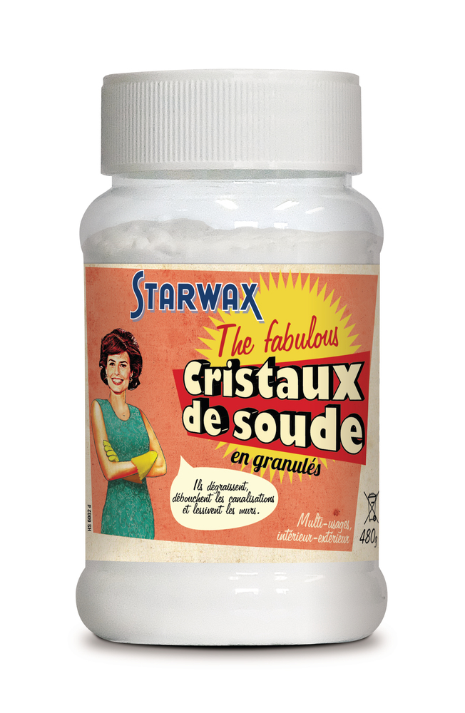 Pot de Cristaux de Soude Granulés The Fabulous 480g pour l'entretien ménager multi-usage