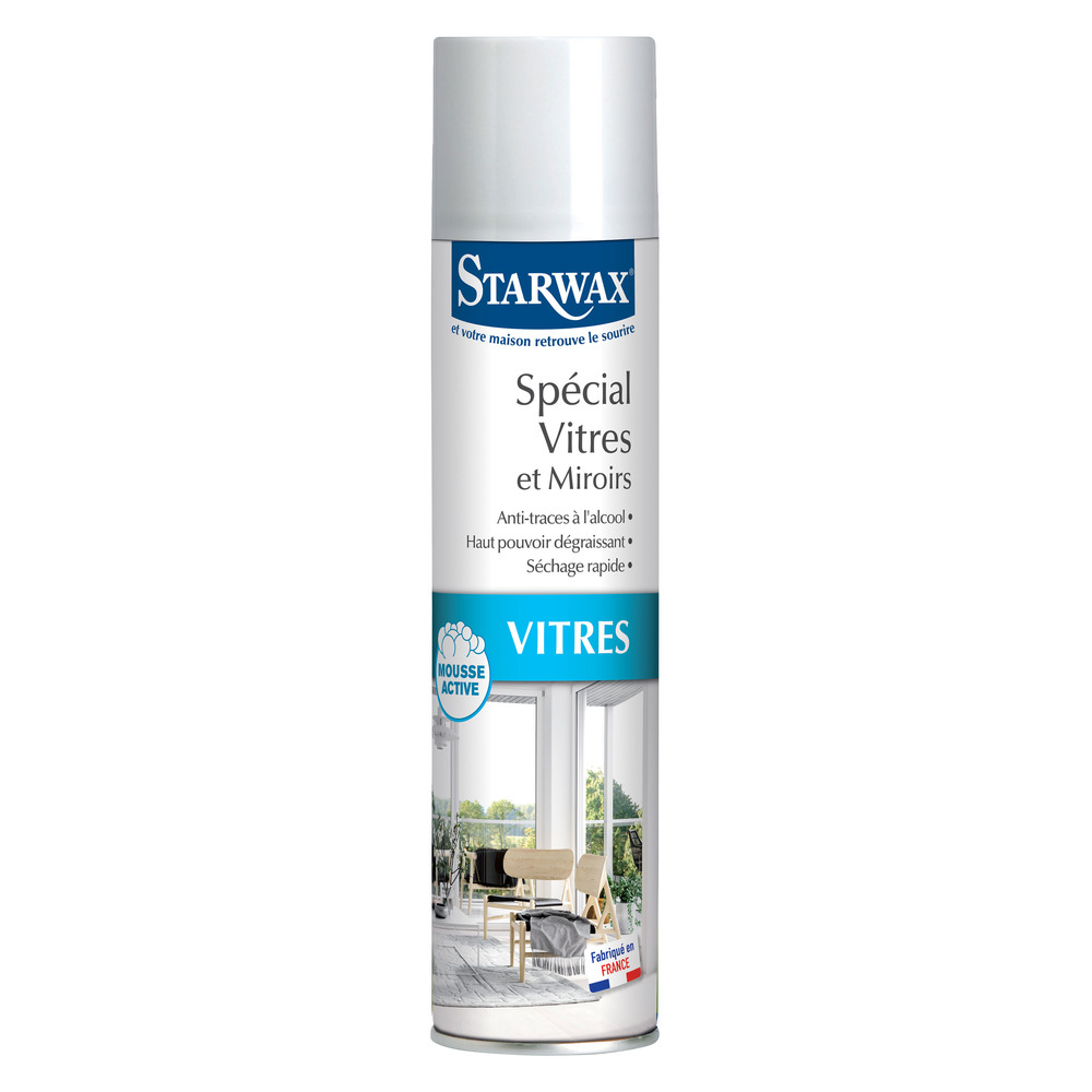 Spécial Vitres - Anti-Traces à l'Alcool Spray Aérosol 400ml