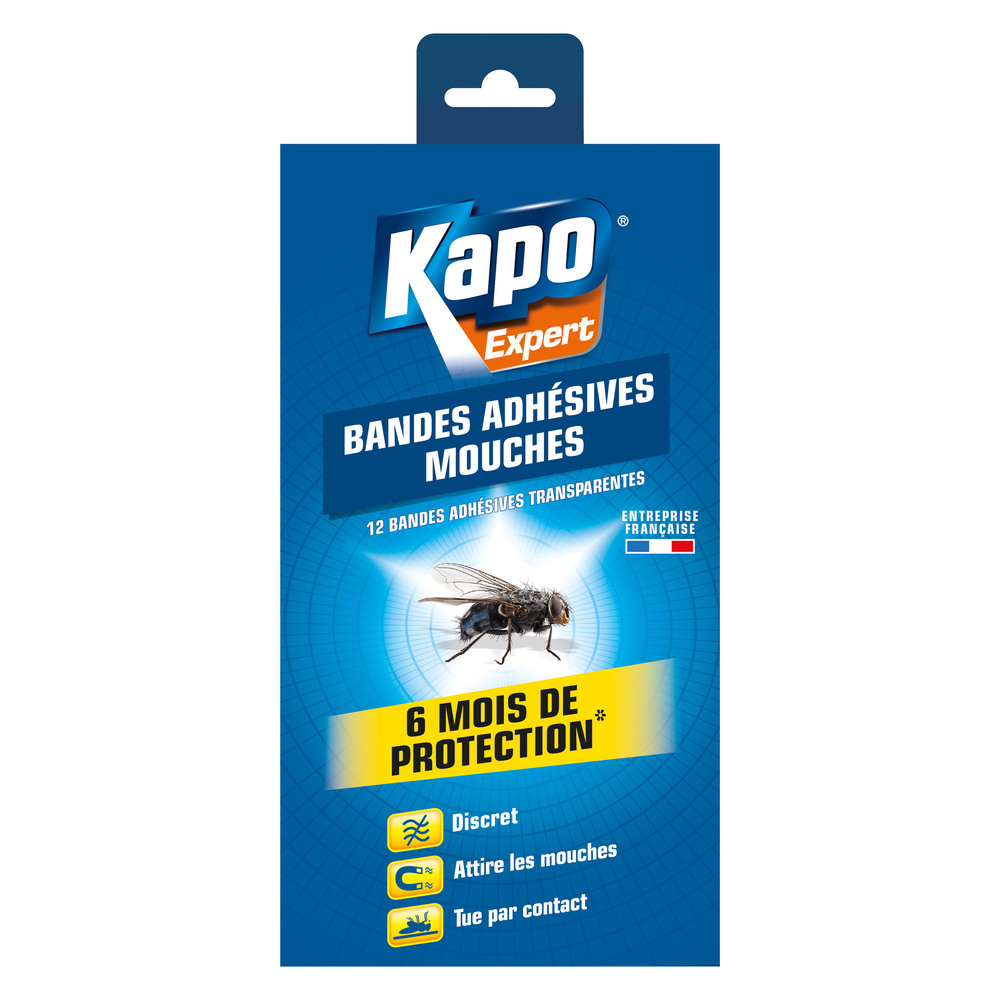 Anti Mouches : Bandes Adhésives Étui de 12 Bandes