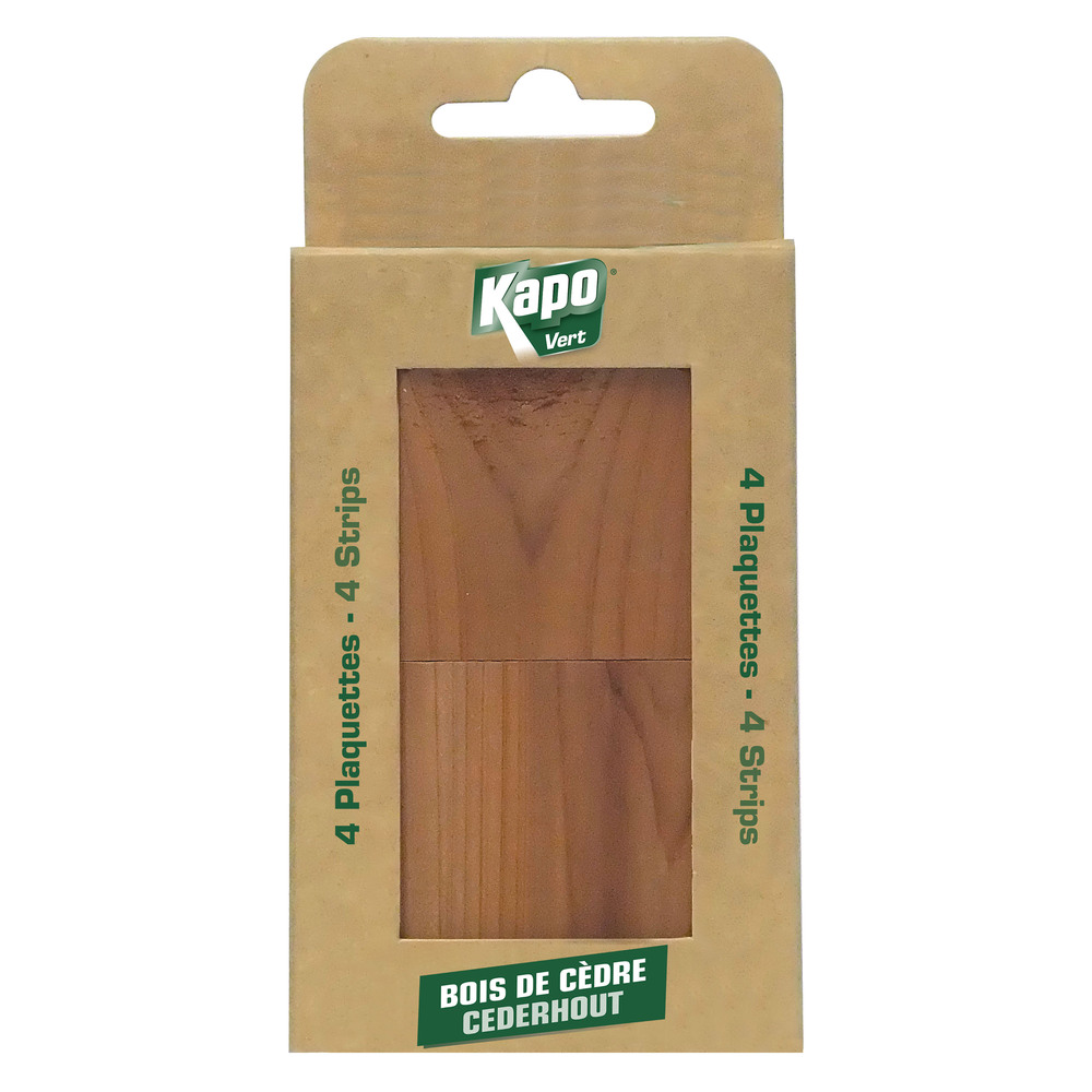Plaquettes Bois de Cèdre Lot de 4 Étui Accrochable TP19