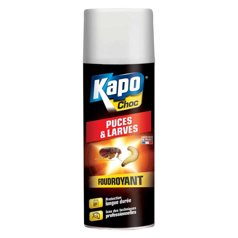 Anti Puces et Larves Foudroyant Aérosol 400 ml