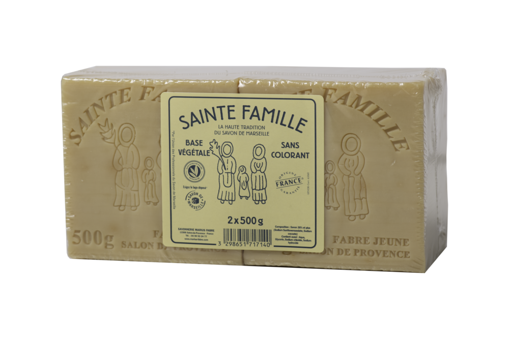 Savons de Marseille pour le linge "La Sainte Famille" 2x500g
