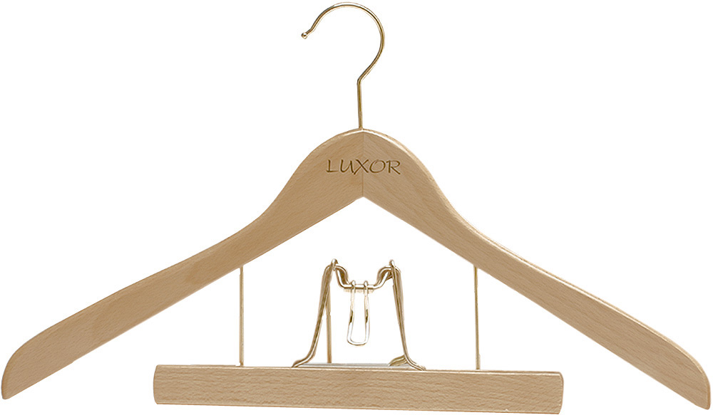 Cintre Galbé Combiné Bois Naturel "Luxor Lieutenant" 45 cm