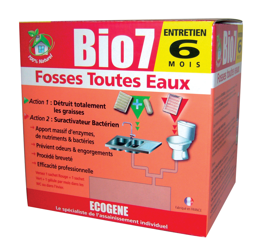 Bio7 Spécial Fosses Toutes Eaux 6 Mois 1 kg
