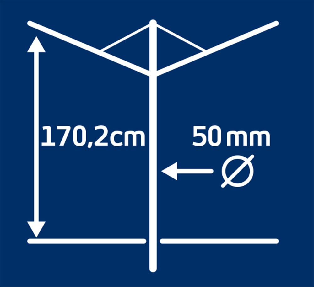 Séchoir Parapluie Linomatic 500 Deluxe Cover 50m