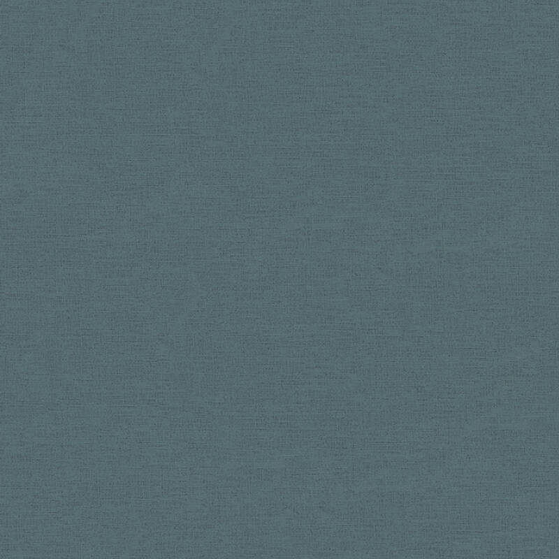 Papier peint vinyle grainé uni Bleu Canard sur intissé, résistant et facile à poser