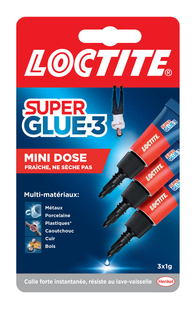 Superglue-3 Permanent Mini Trio 3x1g