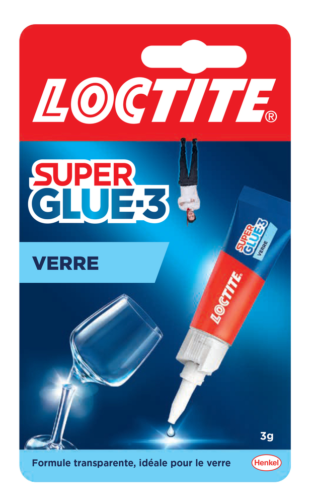 Superglue-3 Spécial Verre Transparent tube de 3g