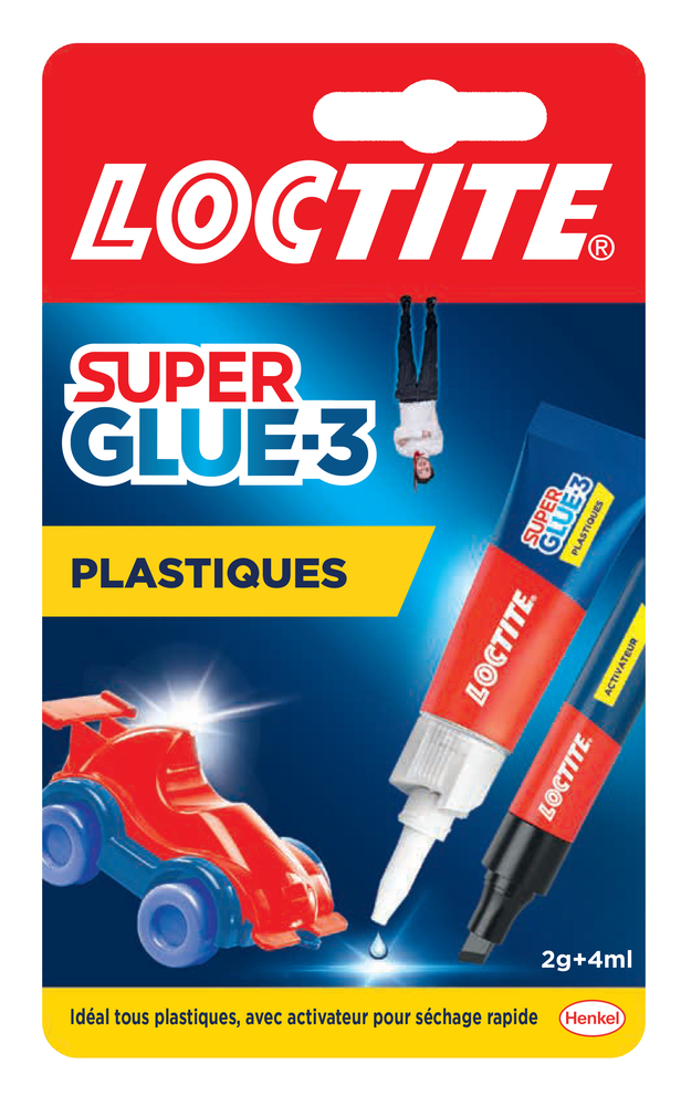 Superglue-3 Spécial Plastiques tube 2g/stylo 4ml
