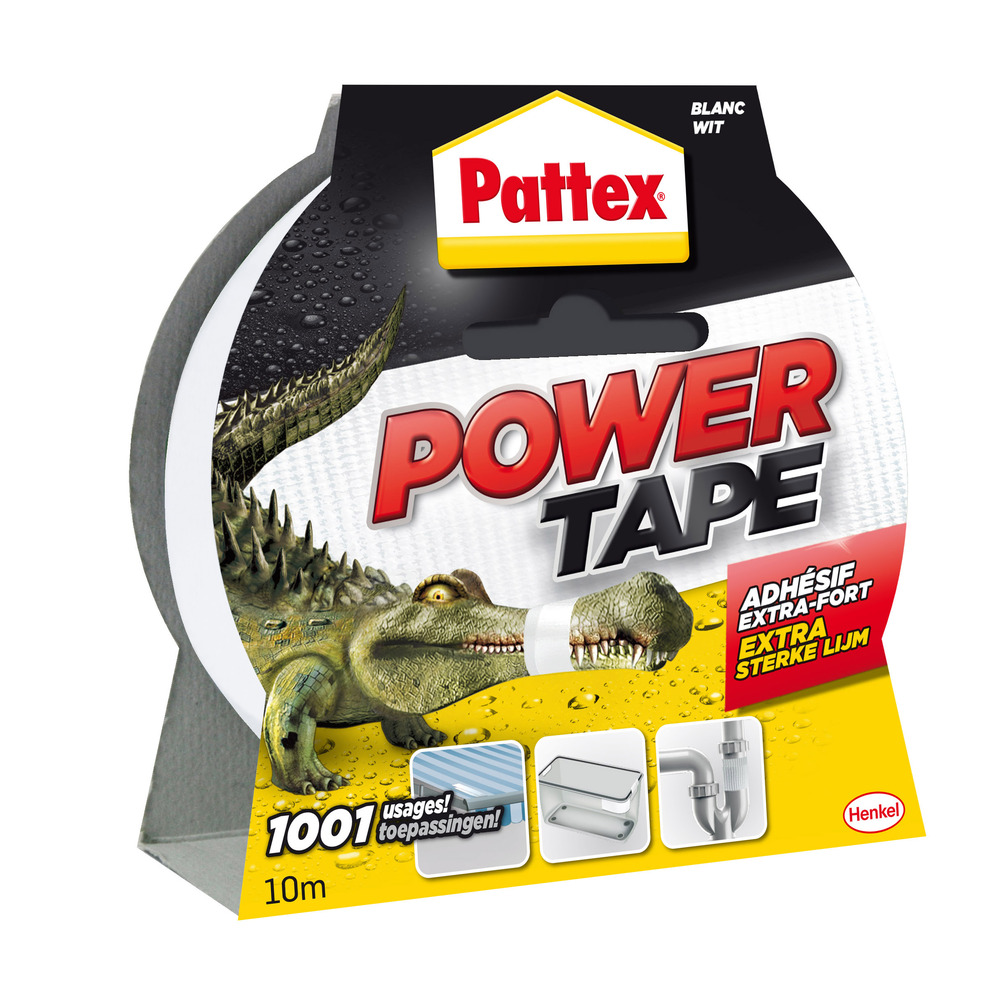 Adhésif Power Tape Maison blanc 5 cm x 10 m, résistant et multi-usages pour réparation