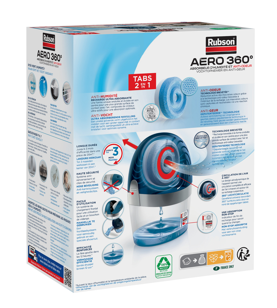 Absorbeur AERO 360° 20m² 450 g