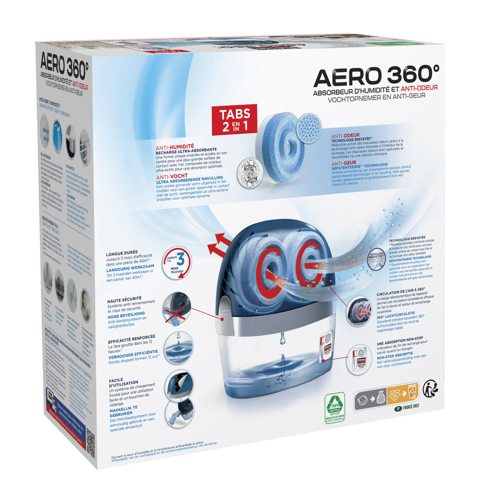 Absorbeur AERO 360° 40m² 900 g