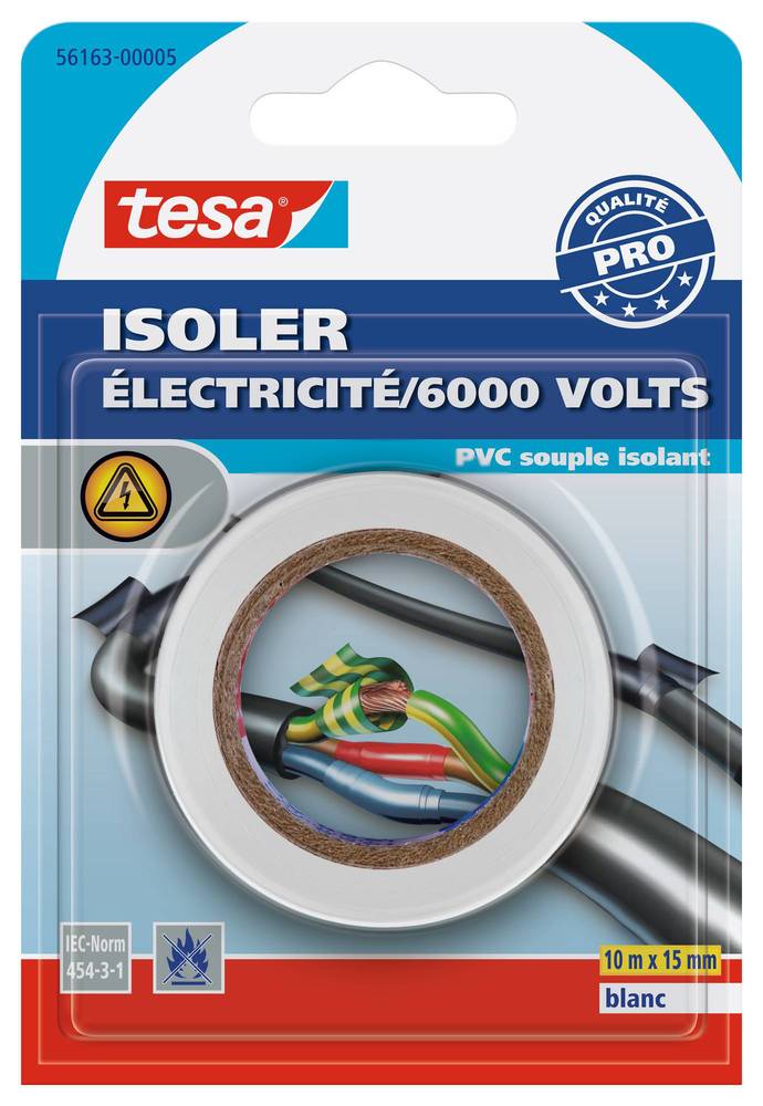 Isoler - Adhésif Universel Électrique 15mmx10m Blanc