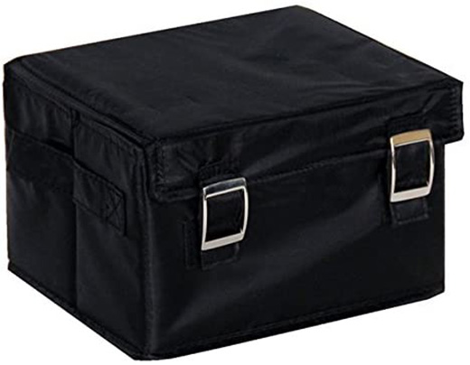 Malle de Rangement Noire avec Couvercle Small 22x18x14cm