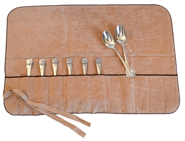 Housse Protection Service de Table 59 x 40 cm pour argenterie, anti-rayures et anti-poussière