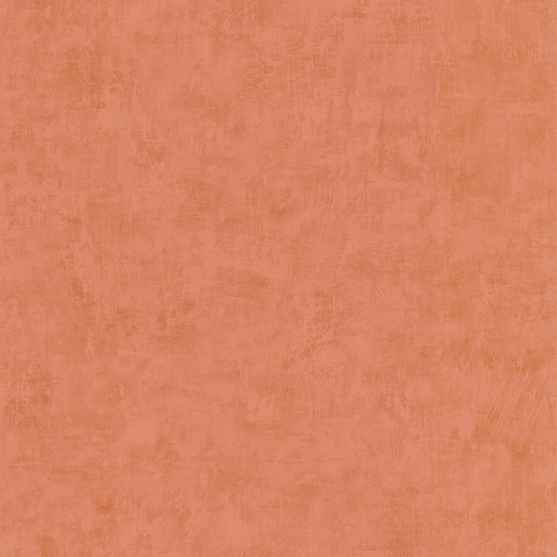 Papier peint vinyle sur intissé uni Tadelakt orange brûlée, texture mate