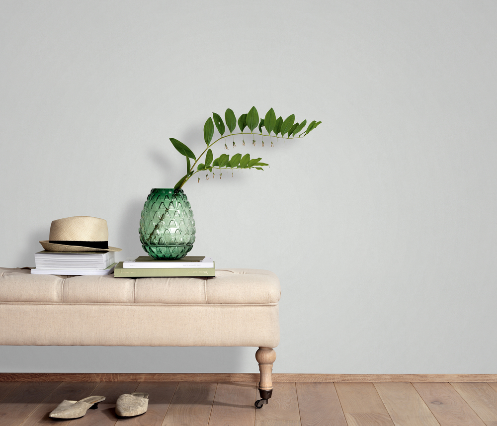 8469 - Vinyle Grainé sur Intissé Uni Gris Perle