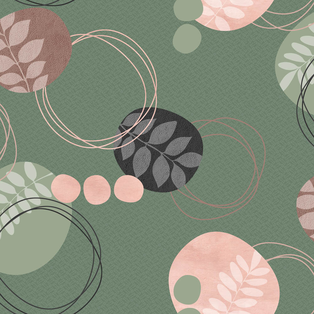 Toile cirée Déco Éclat Vert 140 cm x 20 m, résistante pour tables intérieures et extérieures