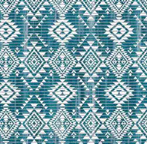 Mousse Flexy Imprimé Inca Bleu 65 cm x 15 m