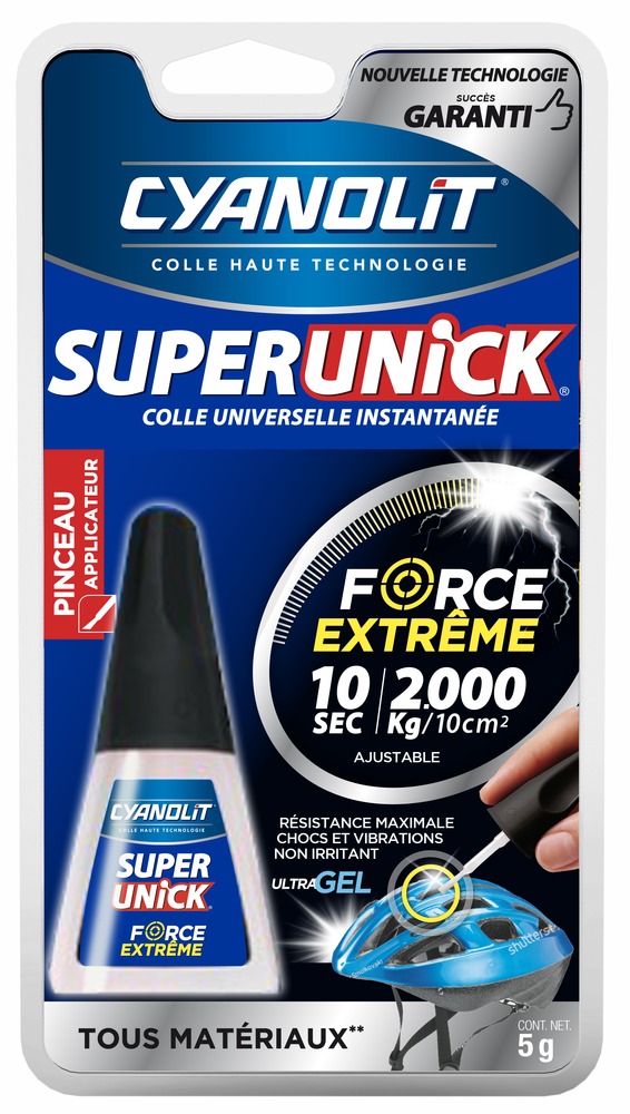 Colle Superunick Force Extrême Gel Pinceau 5gr