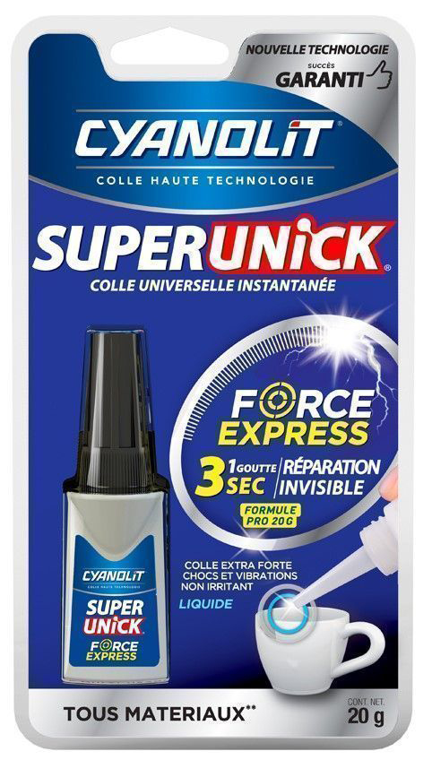 Colle Superunick Force Express Liquide Formule Pro 20g