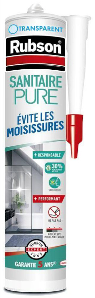 Mastic Sanitaire Pure Anti-Moisissures 280ml Transparent