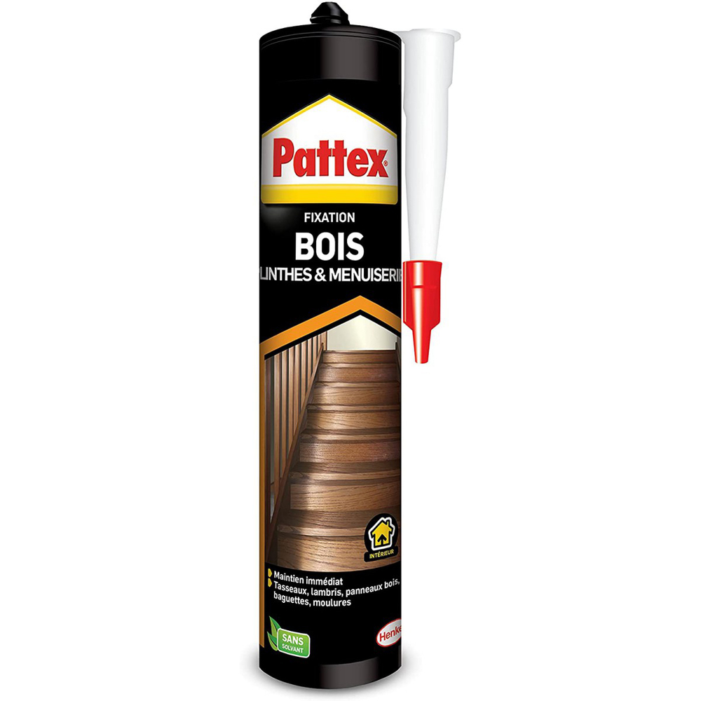 Colle Fixation Bois Plinthes et Menuiseries 380 g