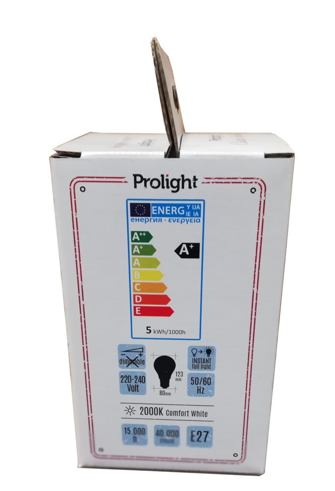 Ampoule Transparente Vintage Globe Ø80 LED E27 4.2W 330 lm