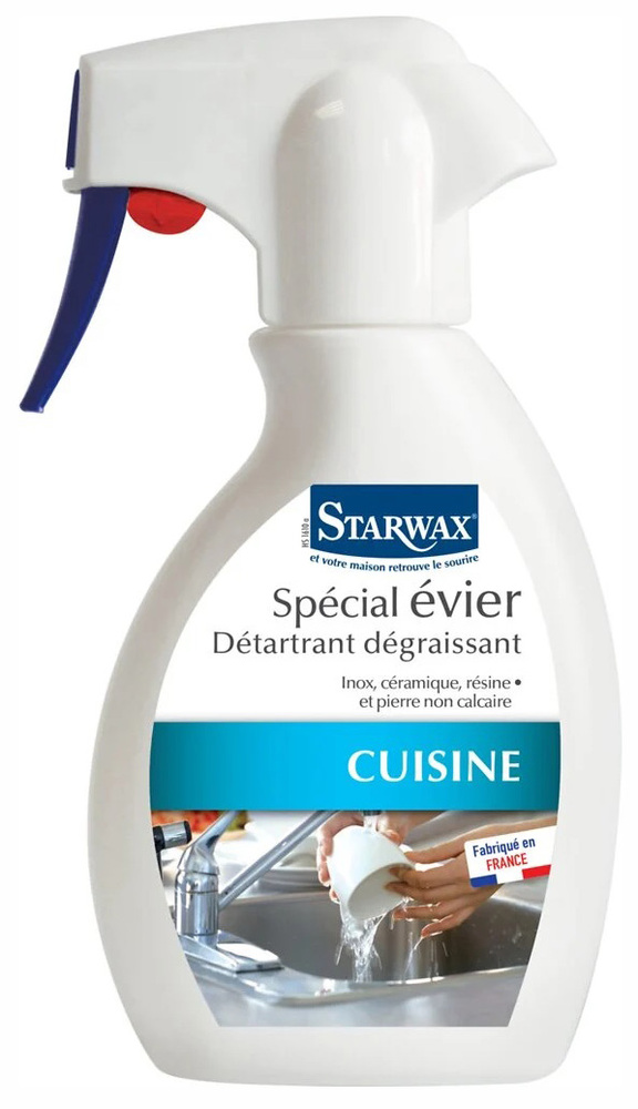 Flacon spray de Détartrant Dégraissant Spécial Evier 250 ml