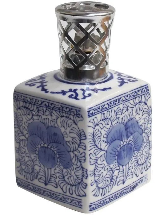 Lampe Parfumeur Encrier Carré Bleu