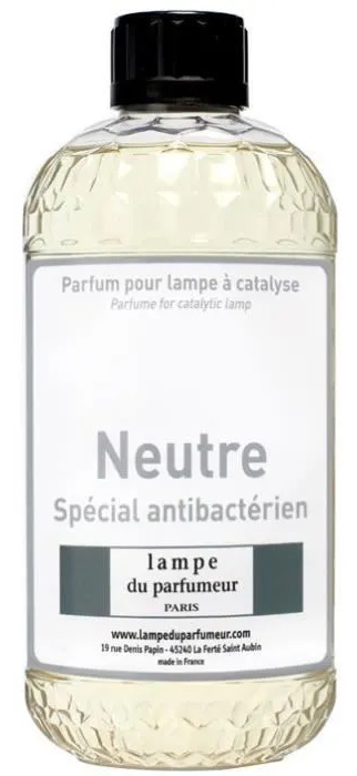 Flacon transparent de recharge Lampe Senteur Neutre 500 ml pour diffuseur