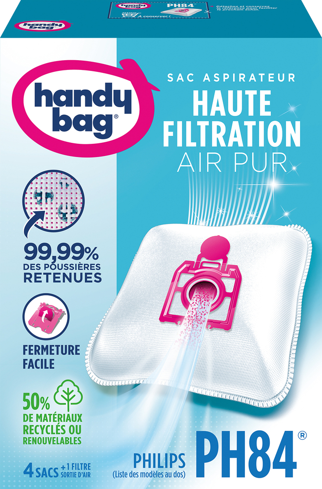 Lot de sacs aspirateur Handy Bag PH84 pour une filtration optimale