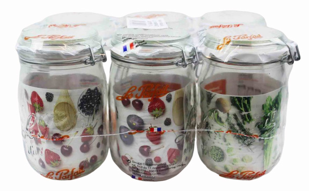 Bocaux Le Parfait Super 3/4L Ø85 Pack de 6